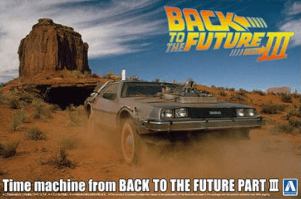  Aoshima 1/24 Back to the Future Part III - DeLorean Time Machine 