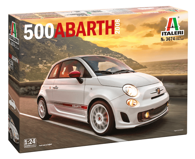  Italeri 1/24 Fiat 500 Abarth 2008 