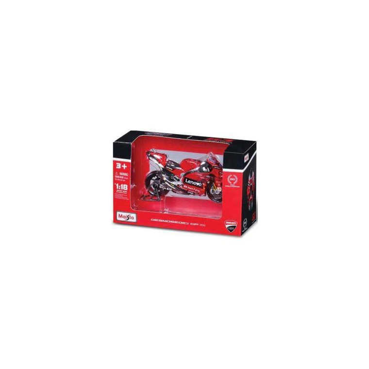  Maisto 1/18 Ducati Lenovo 2024 MotoGP #23 Bastianini 