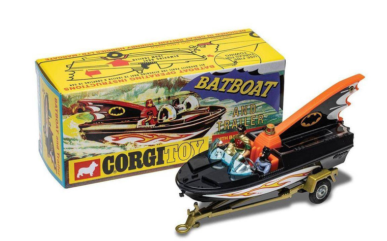  Corgi Toys 107, Bat Boat With Batman & Robin (Reissue) Diecast Model 