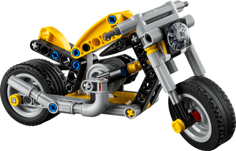  Lego Technic Yellow Motorcycle 