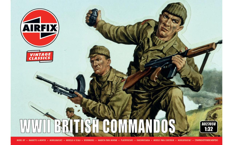  Airfix 1/32 WWII British Commandos 
