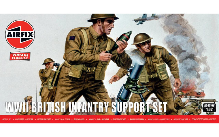  Airfix 1/32 WWII British Infantry Support Set 
