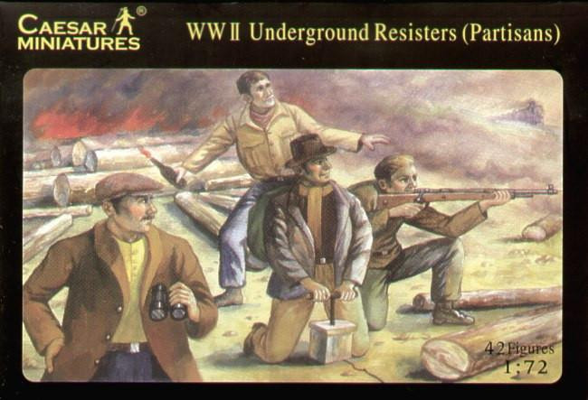  Caesar Miniatures 1/72 WWII Underground Resistance 