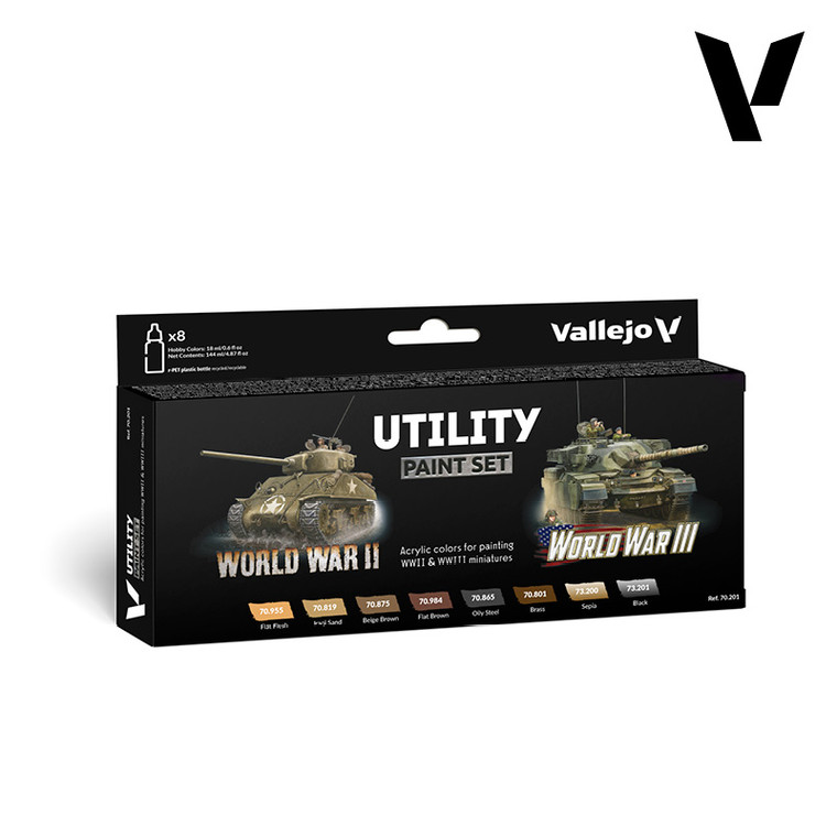 Vallejo Model Color Set  - Utility Paint Set WWII & WWIII