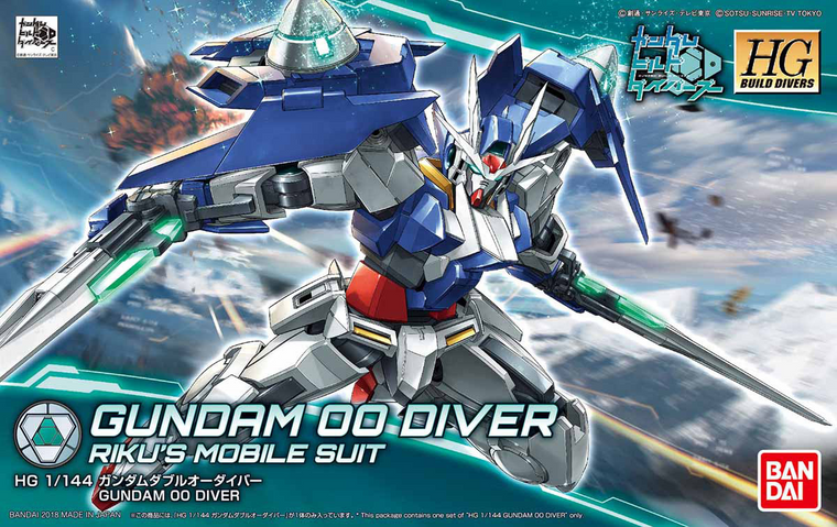 Bandai Gundam High Grade (HG) 1/144 GN-0000DVR Gundam 00 Diver