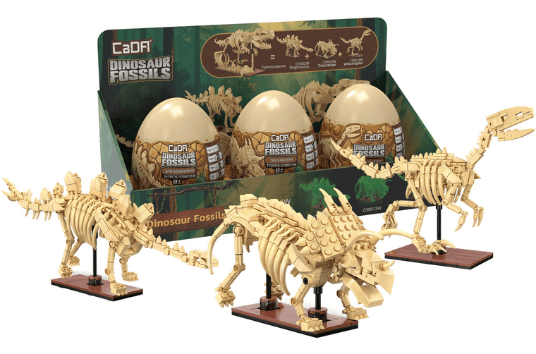  CaDA Dinosaur Fossils - Full Set with Eggs 