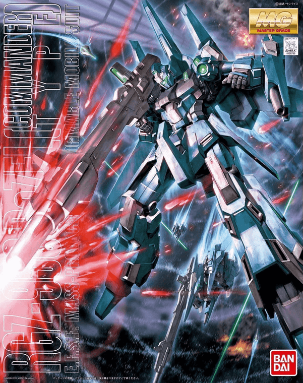  Bandai Gundam Master Grade (MG) 1/100 RGZ-95C ReZEL Commander Type 