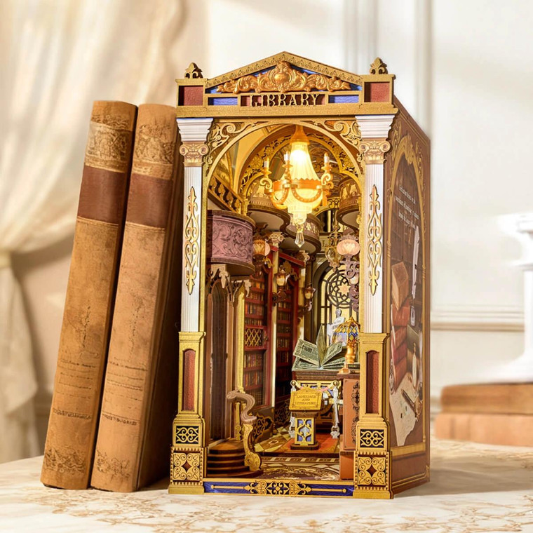  Rolife Library of Wonders 3D Creative Bookend 