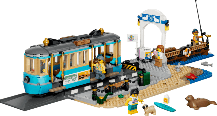  Lego City Classic Beach Streetcar 