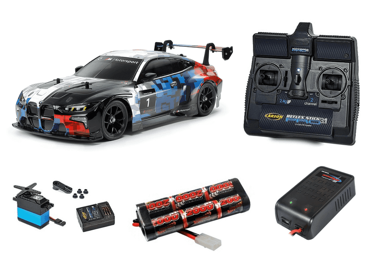  Tamiya 1/10 RC BMW M4 GT3 EVO (TT-02) Super Package Deal 