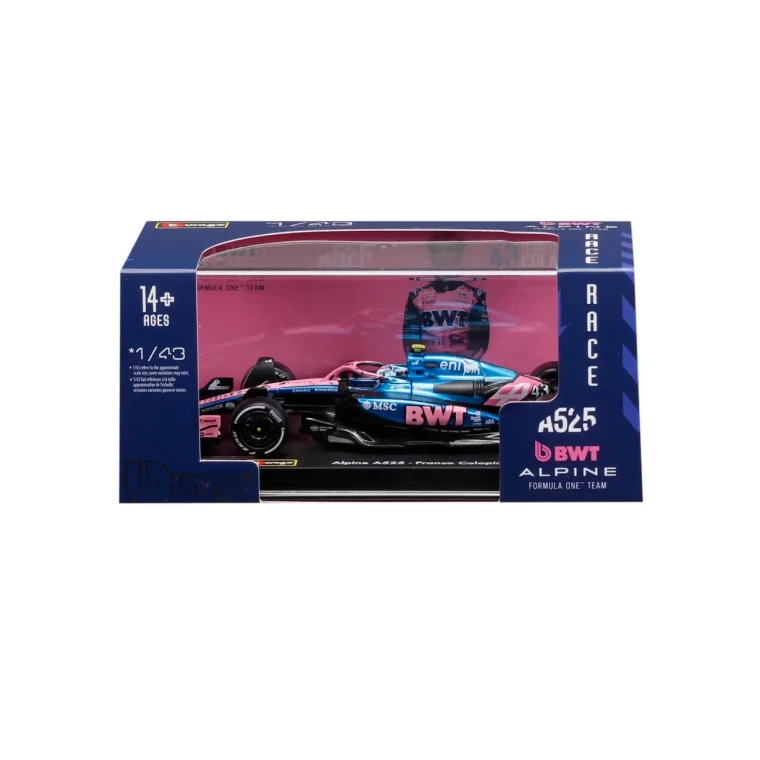  Burago 1/43 BWT Alpine A525 F1 #43 2025 Franco Colapinto with Helmet 