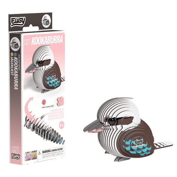  Eugy 027 Kookaburra Card 3D Puzzle 