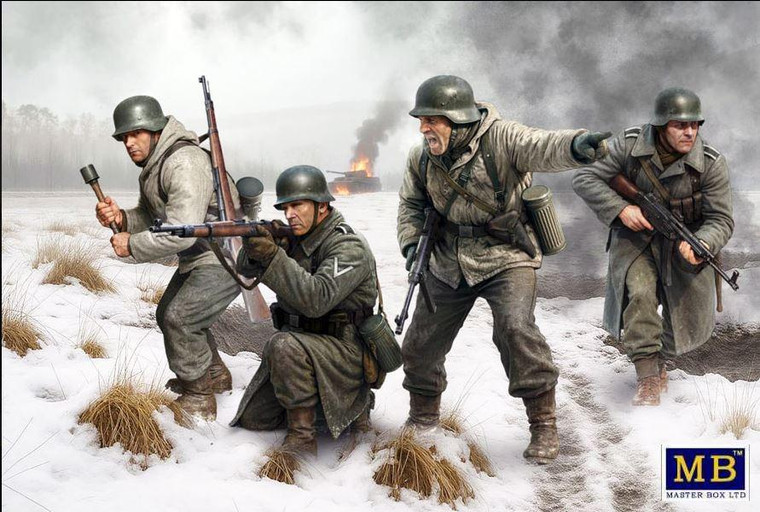  Master Box 1/35 German Infantry, Bastogne, 1944 WWII 