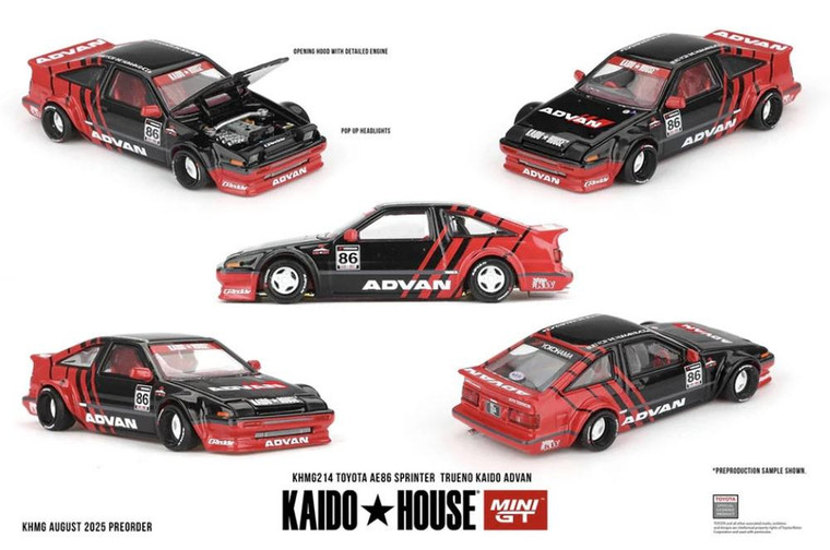 Mini GT 1/64 Toyota AE86 Sprinter Trueno Kaido Advan 