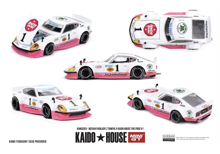 Mini GT 1/64 Nissan Fairlady Z Tamiya X Kaido House The Frog V1