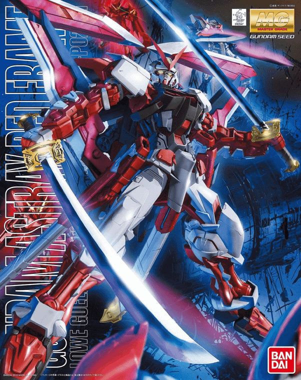  Bandai Gundam Master Grade (MG) 1/100 MBF-P02Kai Astray Red Frame Kai 