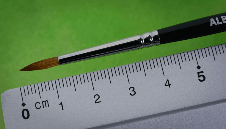  Albion Alloys Brushes - Kolinsky Sable - Size 2 Round Pointed 