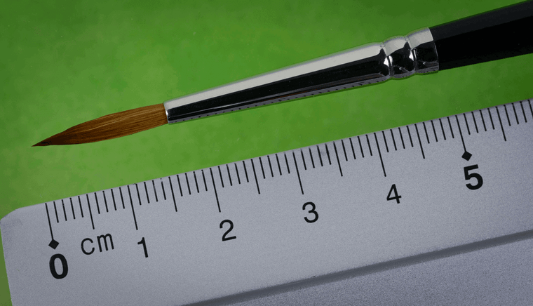  Albion Alloys Brushes - Kolinsky Sable - Size 3 Round Pointed 