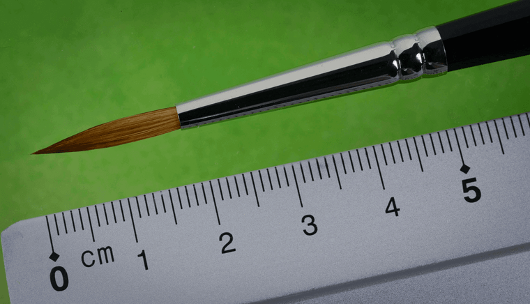  Albion Alloys Brushes - Kolinsky Sable - Size 4 Round Pointed 