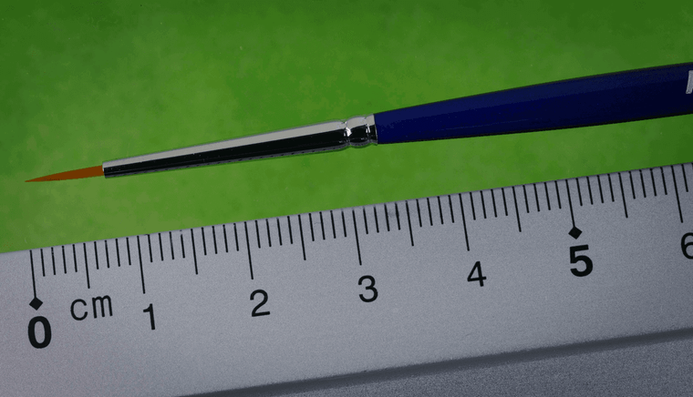 Academy Albion Alloys Brushes - Synthetic - Size 4/0 Round Pointed 