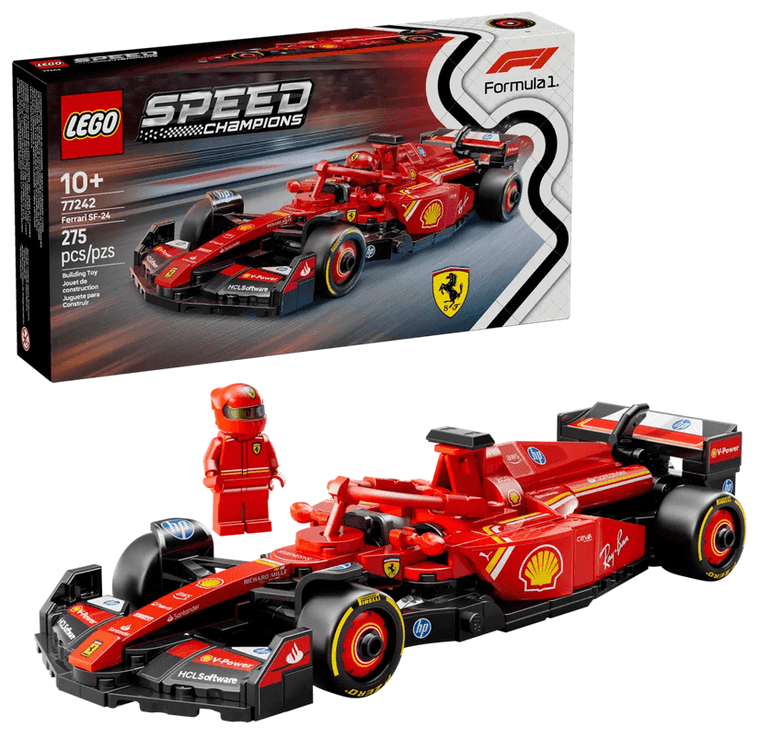  Lego Speed Champions F1 Ferrari SF-24 Race Car 