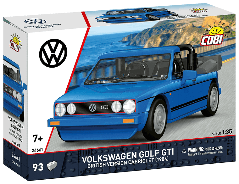  Cobi 1/35 Volkswagen Golf GTI Cabriolet (1984 British Version) 