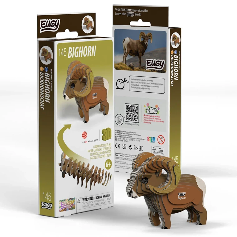Eugy 145 Bighorn Card 3D Puzzle