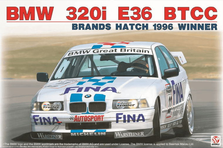  Beemax 1/24 BMW E36 320i Fina BTCC 96 Winner 
