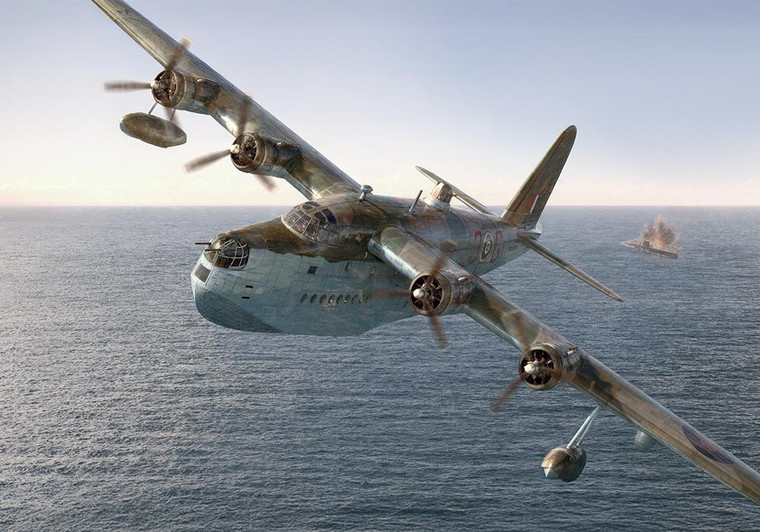  Roden 1/144 Short S.25 Sunderland Mk.III/V Flying Boat 