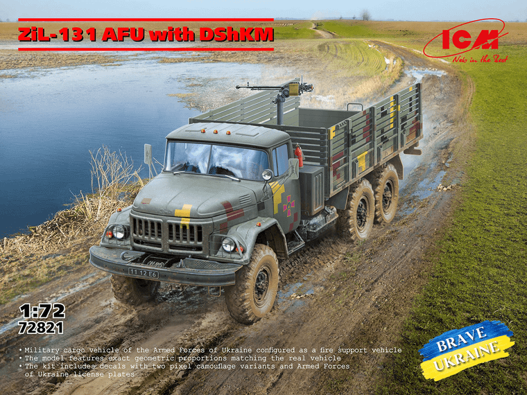 Icm ICM 1/72 ZіL-131 AFU Truck with DShKM 