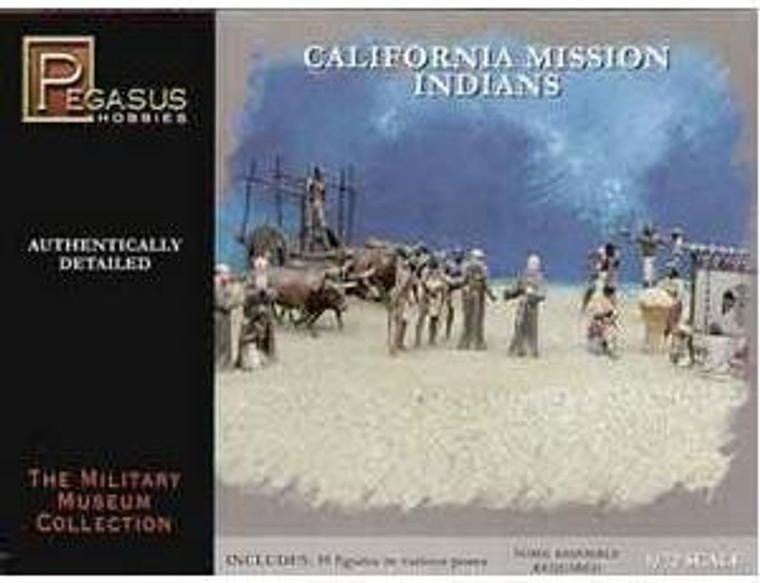  Pegasus Hobbies 1/72 Californian Mission Indians Model Figures 