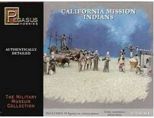  Pegasus Hobbies 1/72 Californian Mission Indians Model Figures 