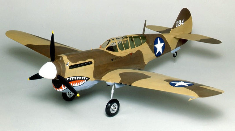  Guillow 1/16 Curtiss P-40 Warhawk Balsa Model Kit 