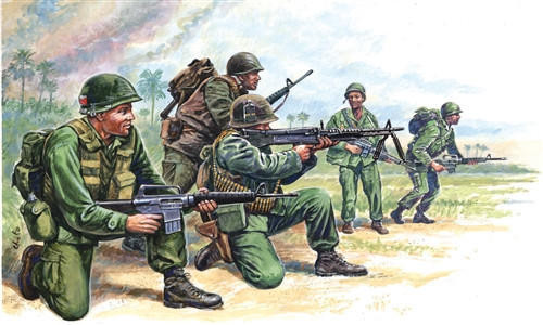  Italeri 1/72 Vietnam War American Special Forces Model Figures 