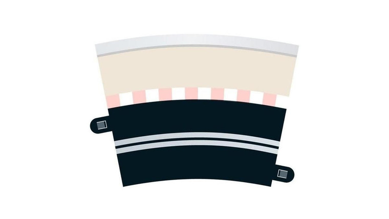  Scalextric Single Lane Radius 3 Curve 22.5 x 4 