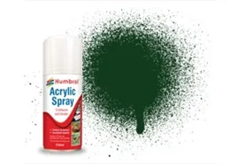  Humbrol 03 Gloss Brunswick Green 150ml Acrylic Spray Paint 