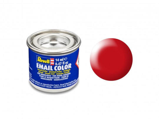  Revell 14ml 332 Enamel Silk Luminous Red Paint 