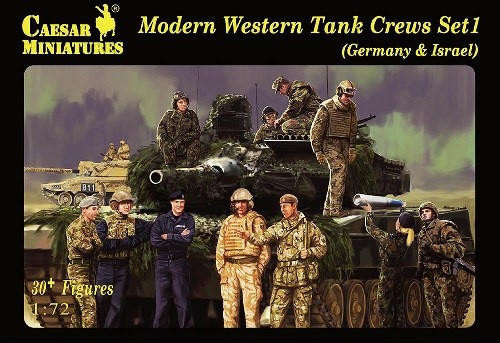  Caesar Miniatures 1/72 Modern Western Tank Crews Set 1 