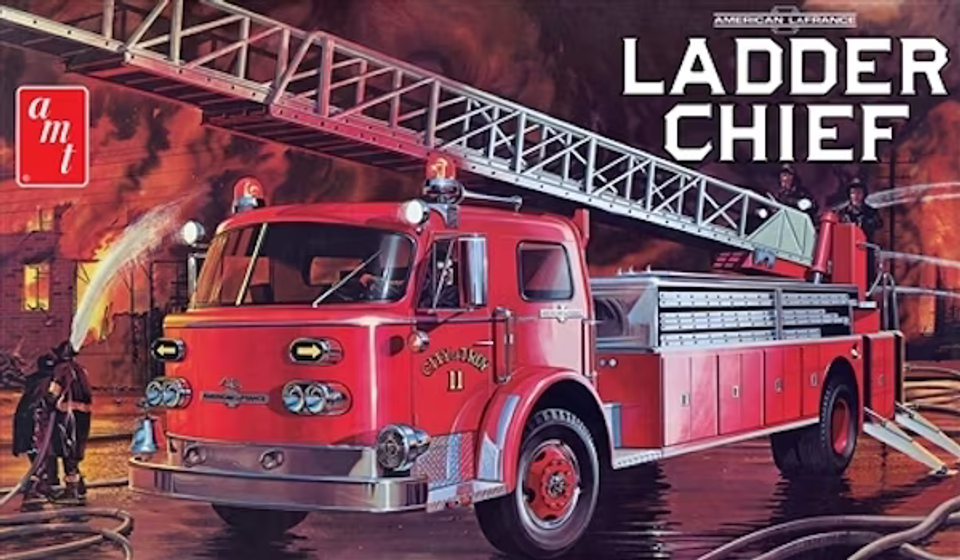 AMT Models 1/25 American LaFrance Ladder Chief Fire Truck Model Kit