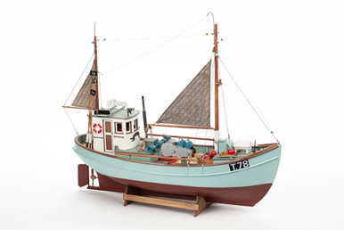 DIY 1:30 Scale Wooden Fishing Boat Model Kit for UK