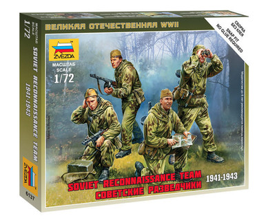 Zvezda 1/72 WWII Soviet Reconnaissance Team