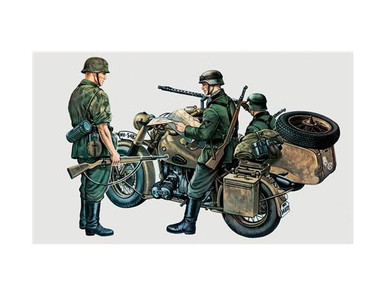 Italeri 1/35 German BMW Motorcycle & Sidecar