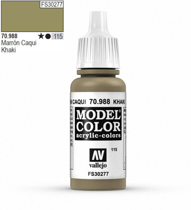 Vallejo Modellfarbe Khaki Drill 18 Ml – Acrylfarbe Für Miniaturen & Modelle, Matt