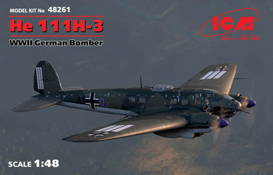 ICM 1/48 Heinkel He 111H-3 Model Kit - Wonderland Models