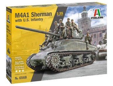 Italeri 1/35 M4A1 Sherman with US Infantry