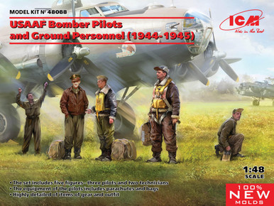 ICM 1/48 WWII USAAF Bomber Pilots and Ground Personnel 1944-1945
