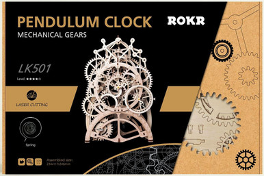 Rokr Pendulum Clock 3D Wooden Kit