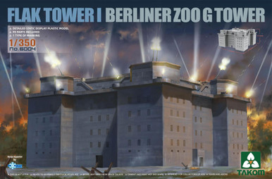 Takom 1/350 Flak Tower I Berliner Zoo G Tower Model Kit