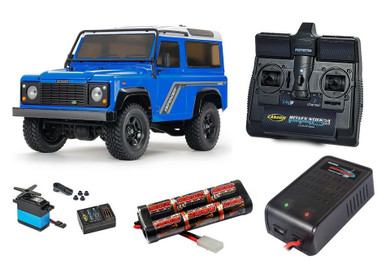 Tamiya RC Land Rover Defender 90 CC-02 Super Package Deal
